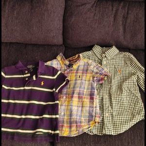 Lot of 3 childrens ralph lauren shirts 2t&3t